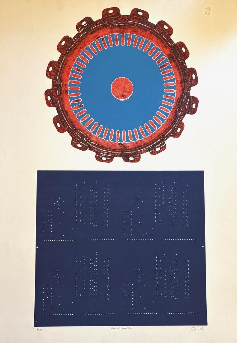 Cruiz- Etching on paper: Artist: Cruiz. Medium: Etching on paper. Size: 24" x 30". Reference#: 87279.