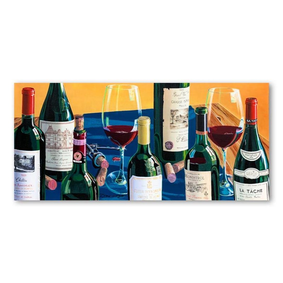 Dima Gorban, "Chateau 1993" Hand Signed Limited Edition Serigraph on Paper with Letter of (1 of 2)