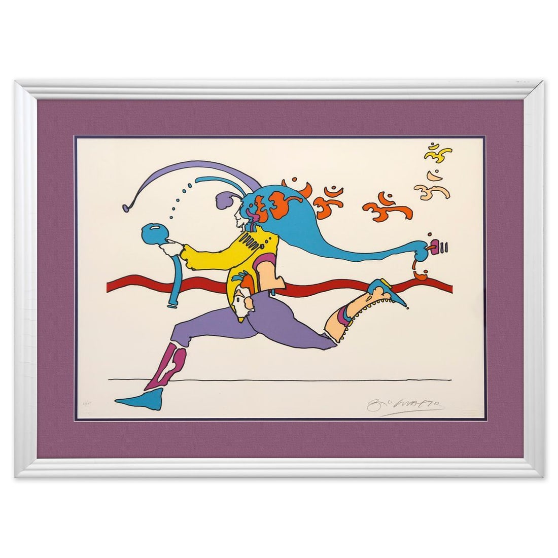 Peter Max- Lithograph "Universal Runner" (1 of 3)