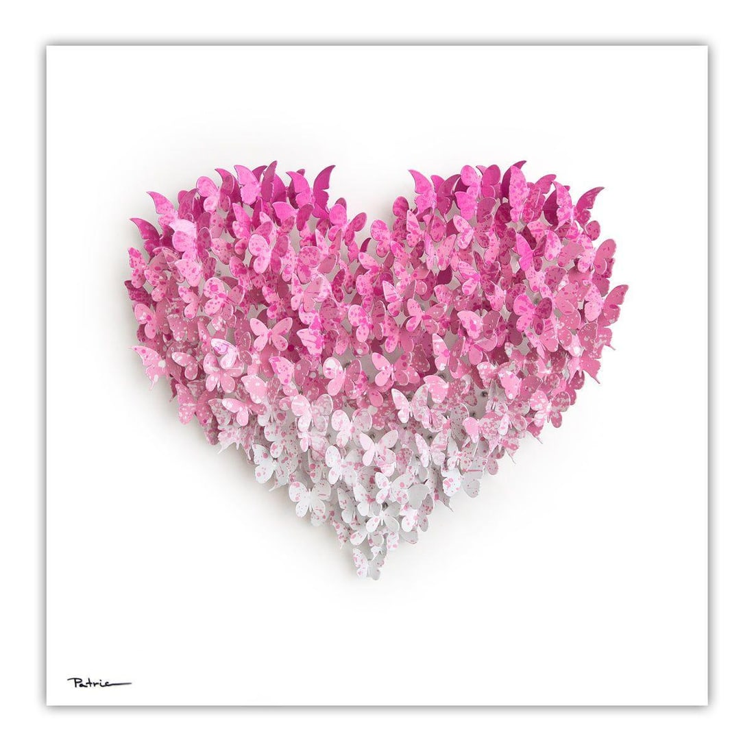 Patricia Govezensky- Original 3D Metal Art on Wood "Heart": Artist: Patricia Govezensky. Medium: Original 3D Metal Art on Wood. Title: Heart. Size: 20" x 20". Signature: Hand Signed by the artist. Certificate of Authenticity: From the publisher. Reference#: 88