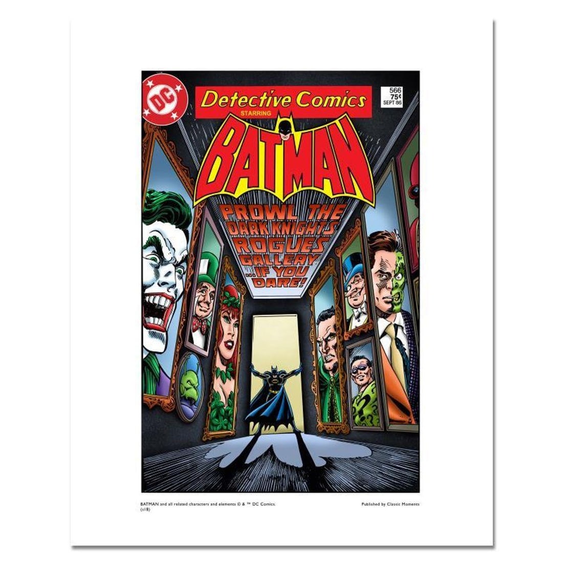 DC Comics, Batman "Rogues Gallery" Numbered Limited Edition Giclee with Certificate of Authenticity. (1 of 2)