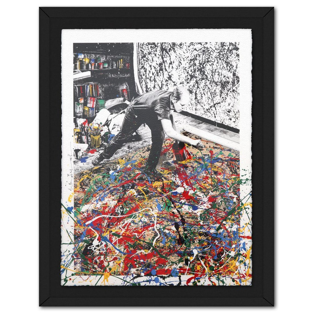 Mr. Brainwash- Silk Screen "Freedom Art": Artist: Mr. Brainwash. Medium: Silk Screen. Title: Freedom Art. Size: 30" x 22". Measures approx. 35" x 27.5" (framed). Signature: Hand signed and numbered by the artist. Certificate of Authenticity: