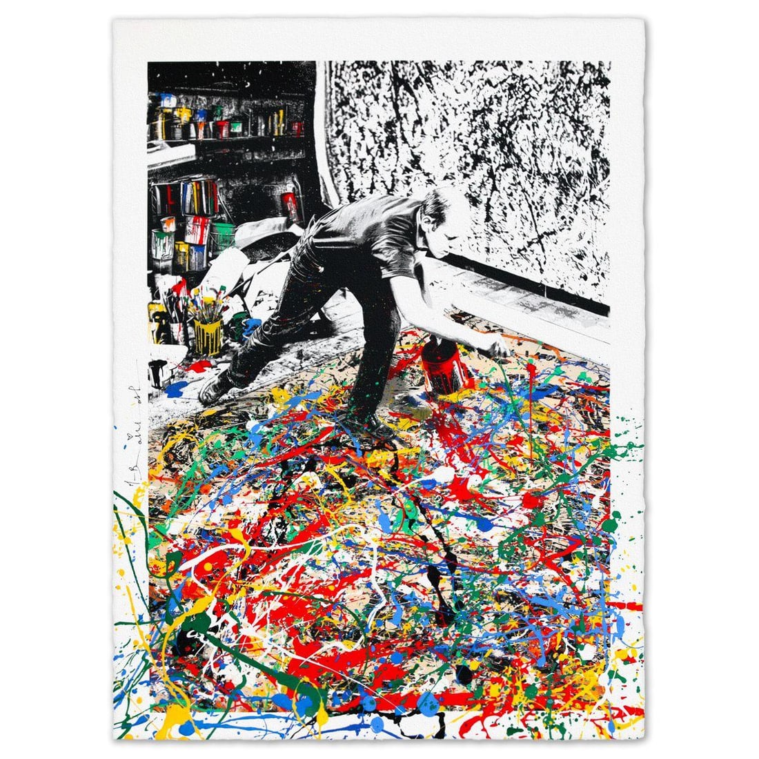 Mr Brainwash- Silkscreen "Freedom Art": Artist: Mr Brainwash. Medium: Silkscreen. Title: Freedom Art. Size: 30" x 22". Signature: Hand Signed and numbered. Certificate of Authenticity: Is included. Reference#: 28418.