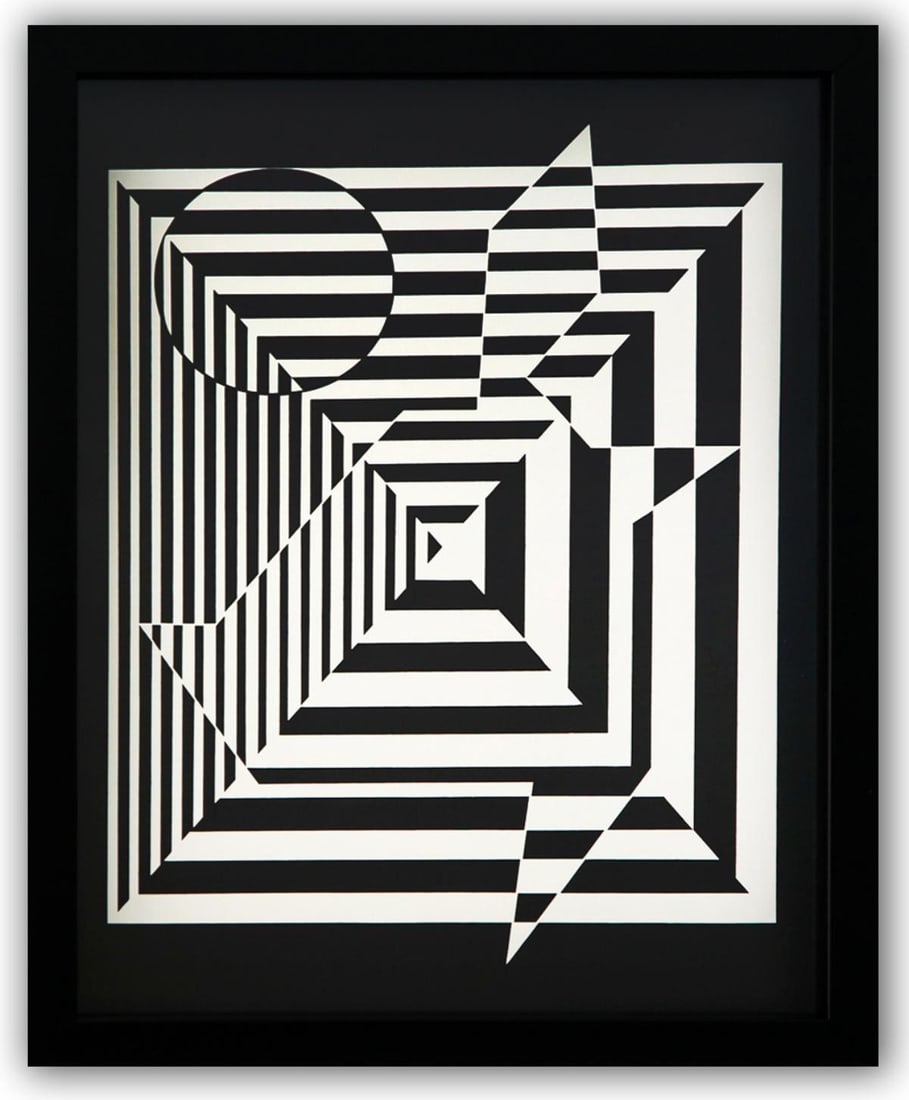 Victor Vasarely- Heliogravure Print "Untitled" (1 of 1)