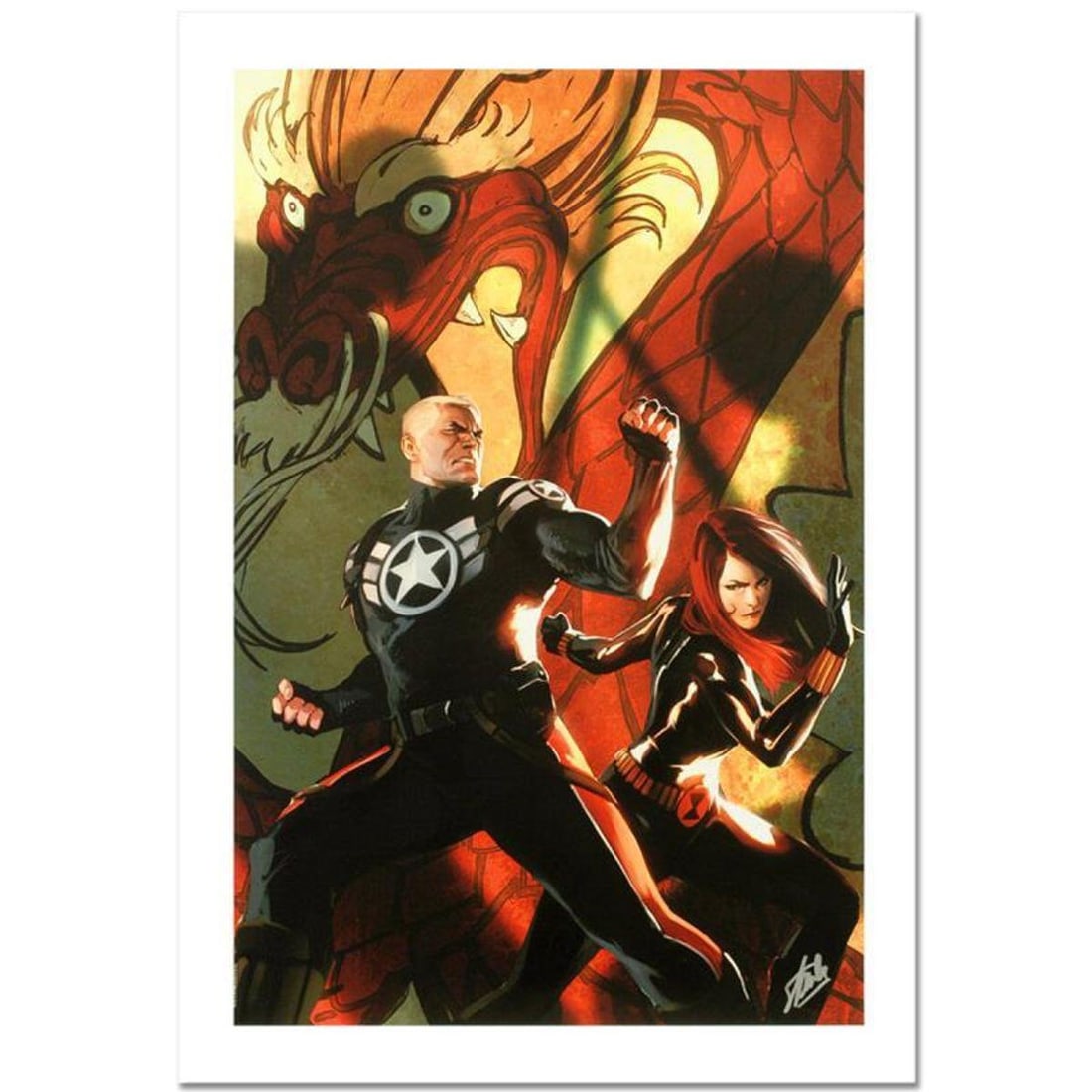 Stan Lee Signed, Marvel Comics Limited Edition Canvas 2/10 "Secret Avengers #6" with Certificate of: Secret Avengers #6 is a limited edition giclee on canvas with art by Marko Djurdjevic". Officially licensed by Marvel, this piece is numbered 2/10 and hand signed by creative legend Stan Lee (1922-201