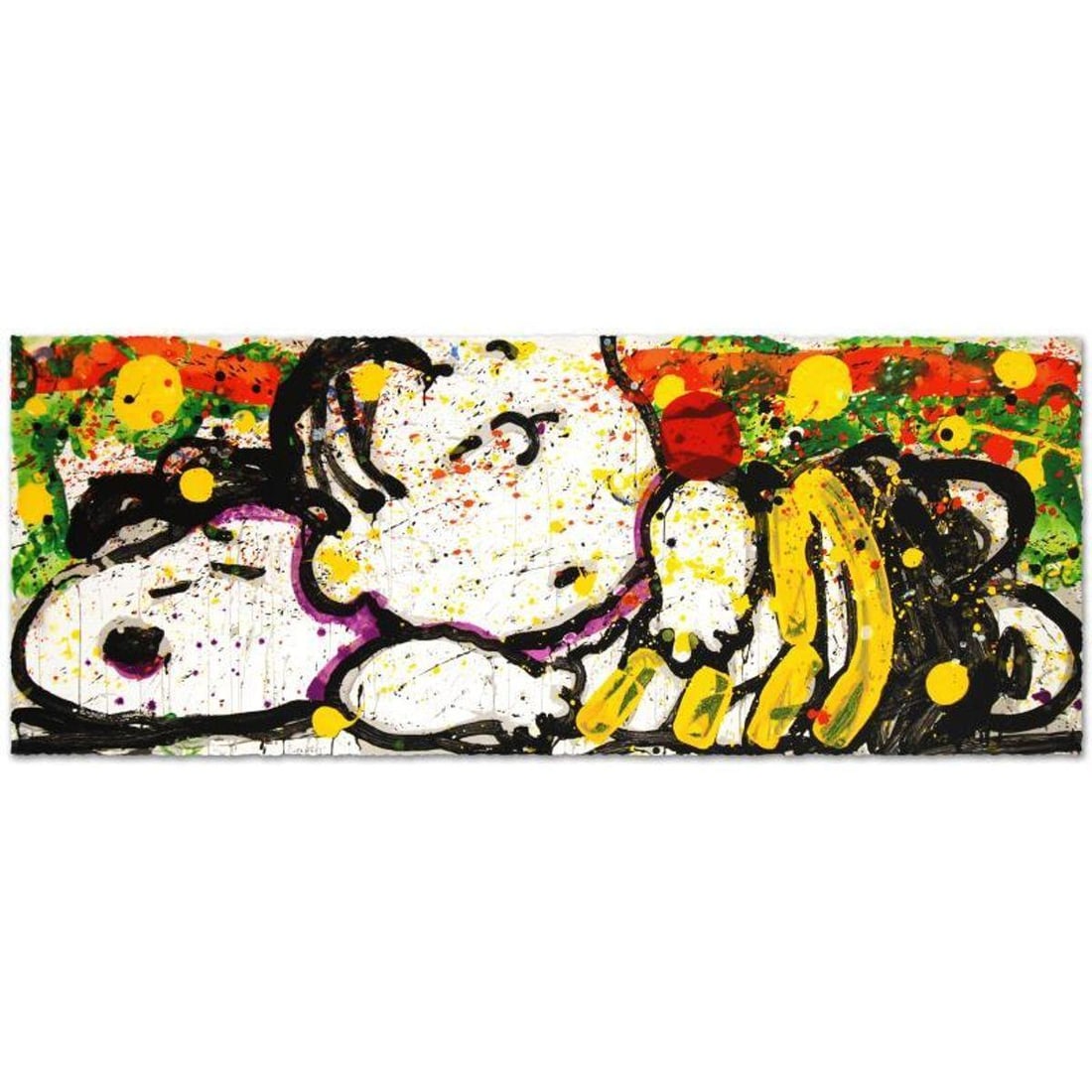 Snooze Alarm Boogie, 7:15 AM Limited Edition Hand Pulled Original Lithograph (52" x 20") by Renowned: Snooze Alarm Boogie, 7:15 AM is a limited edition hand pulled original lithograph on museum quality deckle-edge paper, numbered and hand signed by Tom Everhart. This is one of the final Everhart editi