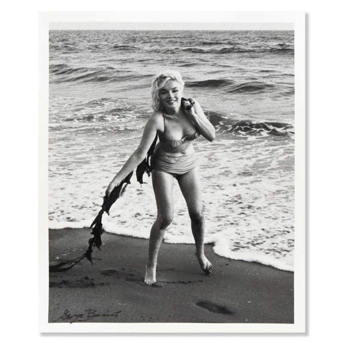 George Barris (1922-2016), "Marilyn Monroe: The Last Shoot" Photograph Printed from the Original: Marilyn Monroe: The Last Shoot is a photograph printed from the original negative taken by George Barris (1922-2016), hand signed by the photographer. This photo is part of a series entitled "The Last