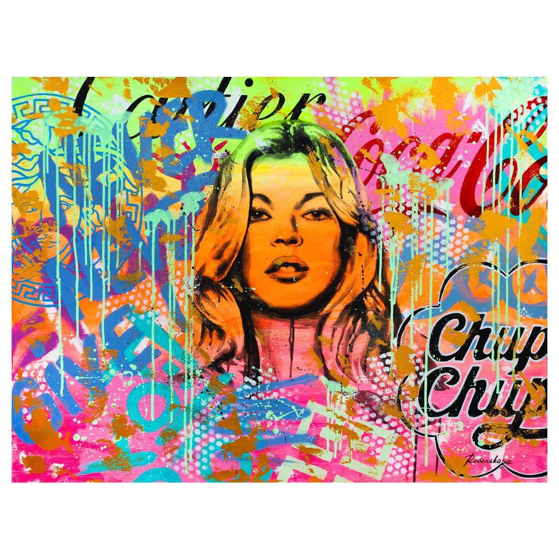 Nastya Rovenskaya- Original Oil on Canvas "Beauty": Artist: Nastya Rovenskaya. Medium: Original Oil on Canvas. Title: Beauty. Size: 30" x 40". Signature: Hand signed. Certificate of Authenticity: Is included. Reference#: 49061.