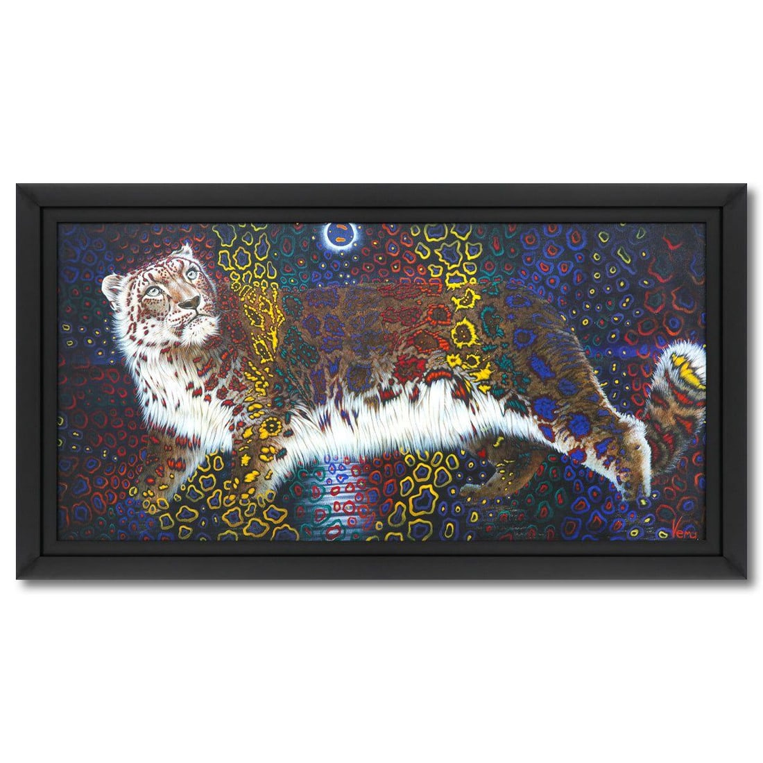 Vera V. Goncharenko- Original Oil on Canvas "Night Watch": Artist: Vera V. Goncharenko. Medium: Original Oil on Canvas. Title: Night Watch. Size: 21" x 44". Measures approx. 27" x 49" (framed). Signature: Hand signed. Certificate of Authenticity: Is included.