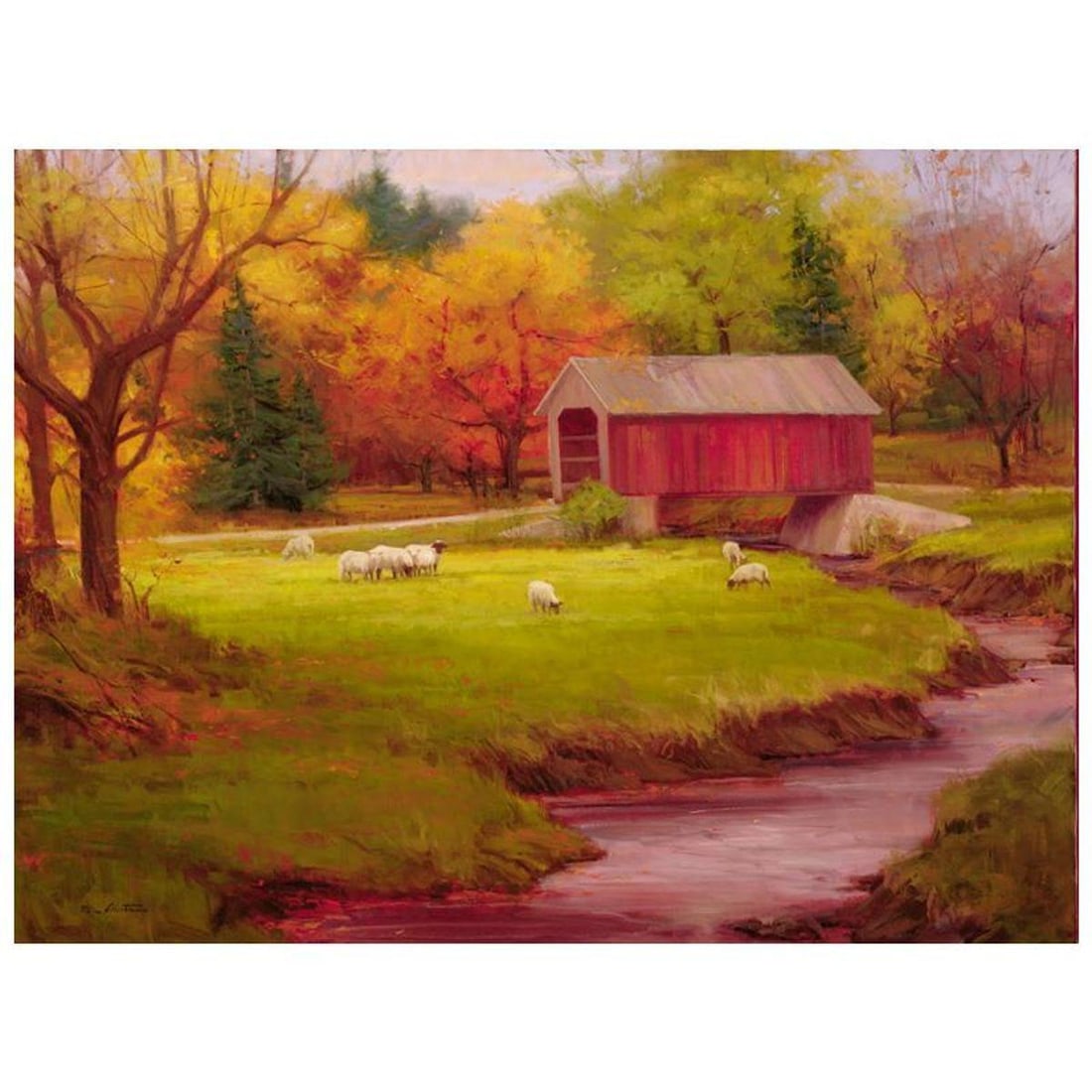 Michael Albrechtsen, "Looking for a Friend" Limited Edition on Canvas, Numbered and Hand Signed with: Looking for a Friend is a limited edition giclee on canvas by Michael Albrechtsen, numbered and hand signed by the artist. Includes Letter of Authenticity. Measures approx. 36" x 25" (image).