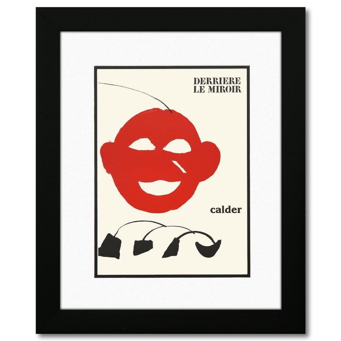 Alexander Calder- Lithograph "DLM221 - COUVERTURE": Artist: Alexander Calder. Medium: Lithograph. Title: DLM221 - COUVERTURE. Size: 15" x 11". Measures approx. 23" x 19" (framed). Certificate of Authenticity: Is included. Reference#: 45512.