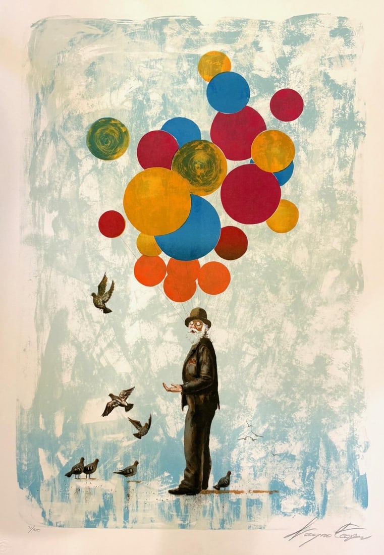 Wayne Cooper- Lithograph on paper: Artist: Wayne Cooper. Medium: Lithograph on paper . Size: 20" x 26". Signature: Signed and numbered. Reference#: 25198.