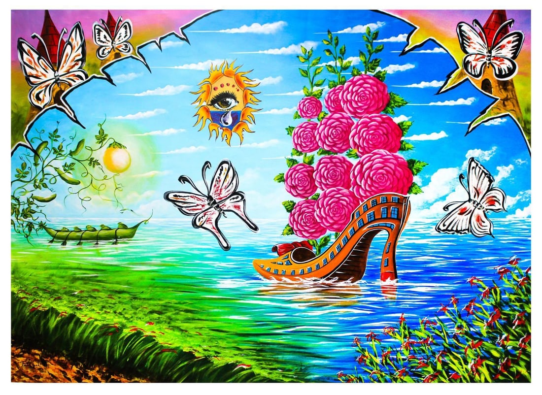 Eugene Poliarush- Original Oil on Canvas "God's plan" (1 of 2)