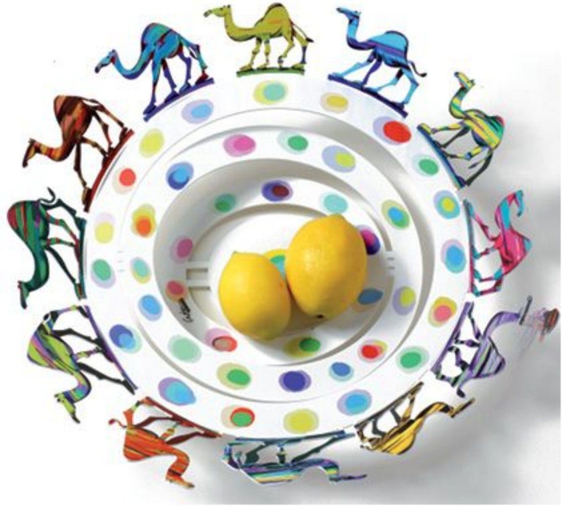 David Gerstein- Free Standing Sculpture (Fruit Bowl) "Camel Bowl": Artist: David Gerstein. Medium: Free Standing Sculpture (Fruit Bowl). Title: Camel Bowl. Signature: Signed by the artist. Certificate of Authenticity: Is included. Additional: This piece is free stand