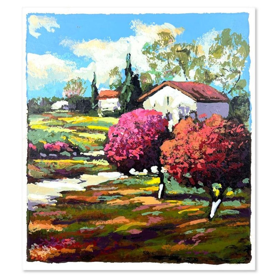 Mark Braver, Limited Edition Serigraph, Hand Signed and Numbered with Letter of Authenticity.: This is a limited edition serigraph on paper by Mark Braver. The piece comes hand signed by the artist, numbered, and with a letter of authenticity. Measures approximately 8" x 7". Reference#: 89952.