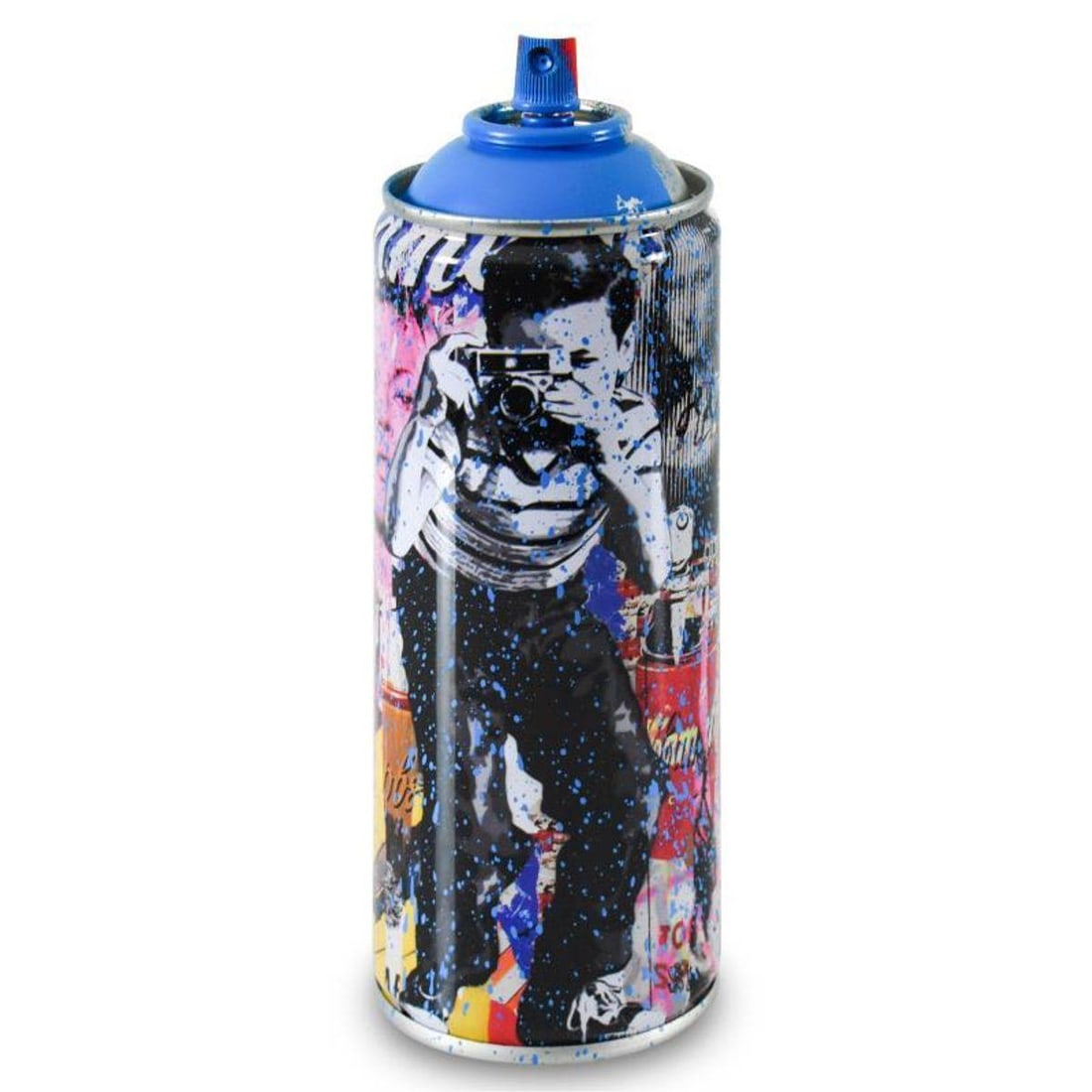 Mr. Brainwash- Mixed Media "Smile": Artist: Mr. Brainwash. Medium: Mixed Media. Title: Smile. Size: 7.5" x 2.5".