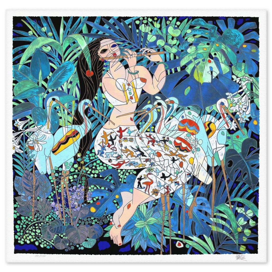 Jian Tie Feng- Silkscreen "Esmeralda Forest" (1 of 4)