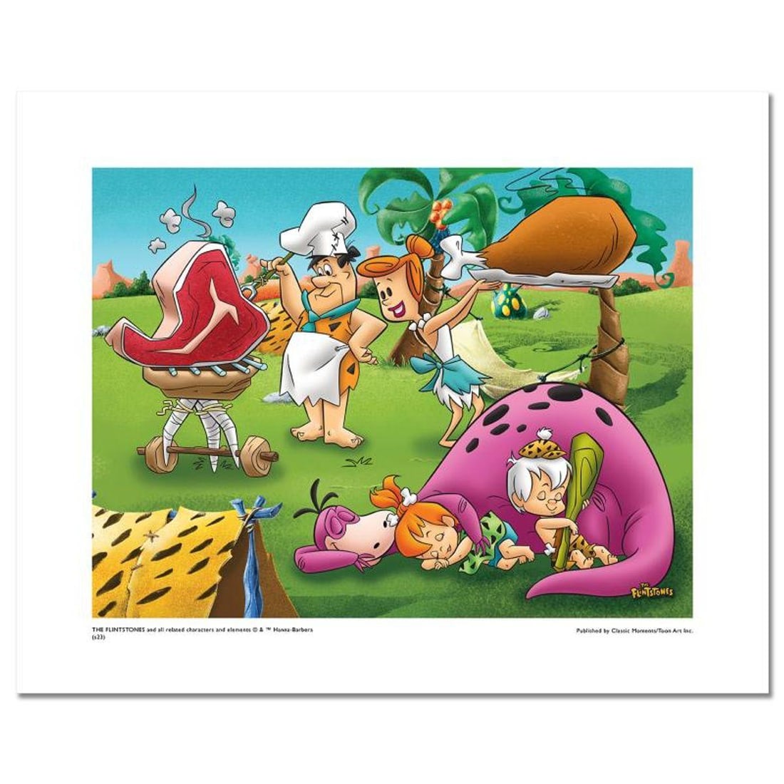 The Flintstones "Cookout" Numbered Limited Edition with Certificate of Authenticity. (1 of 1)