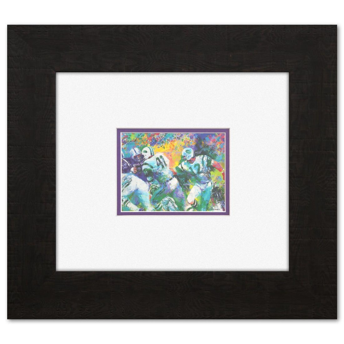 Leroy Neiman- Offset Lithograph: Artist: Leroy Neiman. Medium: Offset Lithograph. Size: 5" x 6". Measures approx. 17.5" x 19.5" (framed). Signature: Signed in plate. Reference#: 84849.