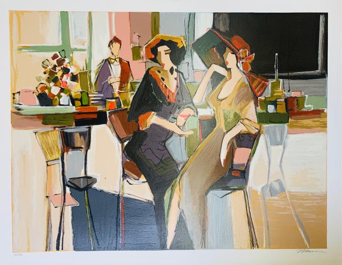 Issac Maimon- Serigraph on paper: Artist: Issac Maimon. Medium: Serigraph on paper. Size: 30" x 40". Signature: Signed and numbered. Reference#: 25130.