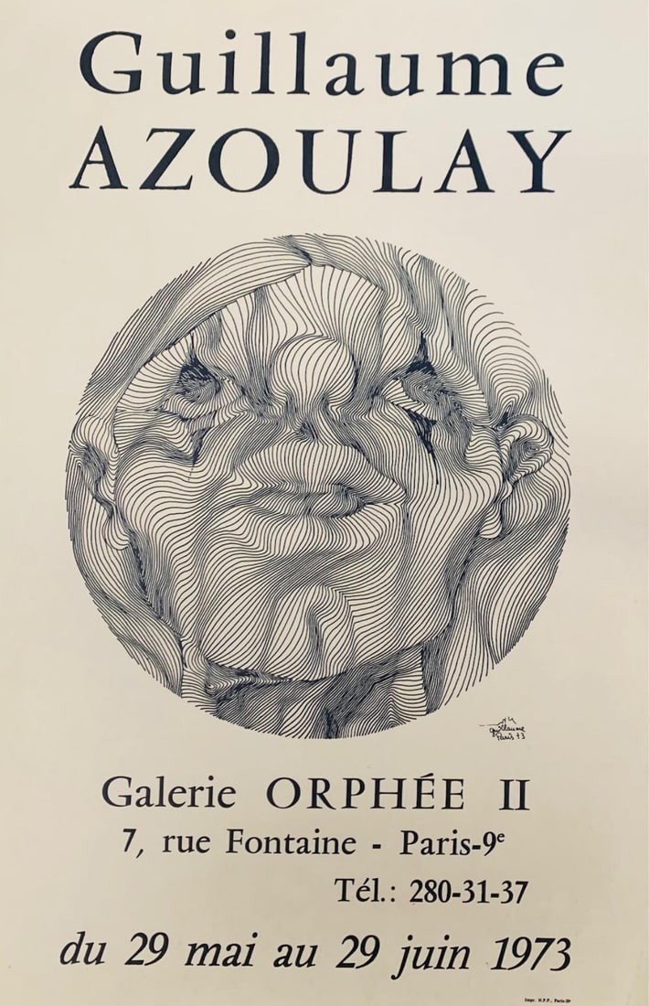 Guillaume Azoulay- Offset Lithograph on paper: Artist: Guillaume Azoulay. Medium: Offset Lithograph on paper. Additional: Year : 1973 . Reference#: 25017.