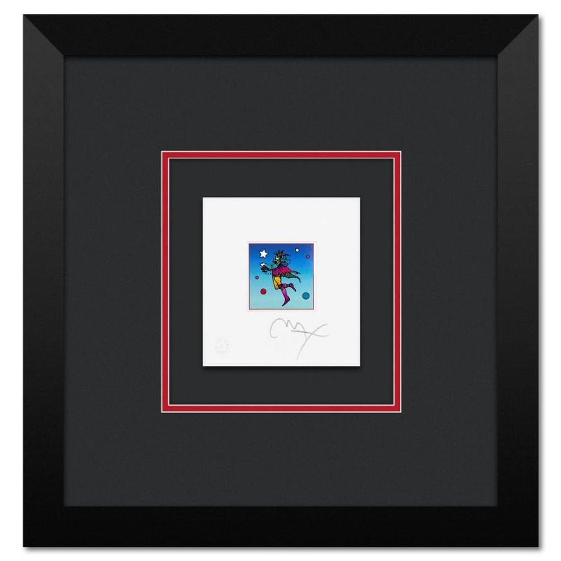 Peter Max, "Star Catcher on Blue" Framed Limited Edition Lithograph, Numbered and Hand Signed with: Star Catcher on Blue is a limited edition lithograph on paper by Peter Max, numbered and hand signed by the artist. This piece comes framed. Includes Certificate of Authenticity from Peter Max Studios