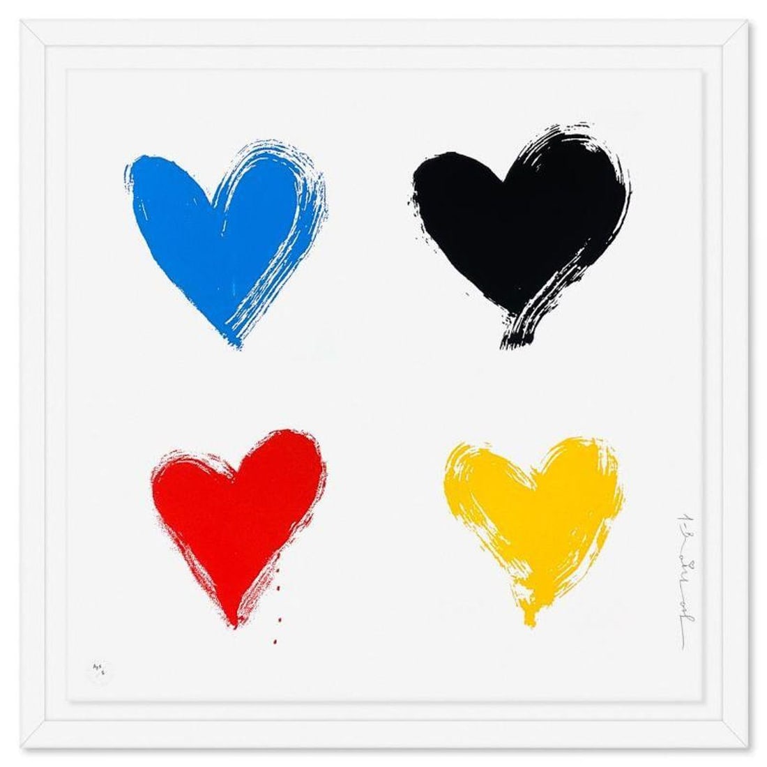 Mr. Brainwash, "All You Need is HE[ART]" Framed Limited Edition Silk Screen Artist Proof, Numbered: All You Need is HE[ART] is a limited edition silk screen Artist Proof on paper by Mr Brainwash. The piece is numbered, hand signed and thumb-printed by the artist. The piece comes custom framed and wi