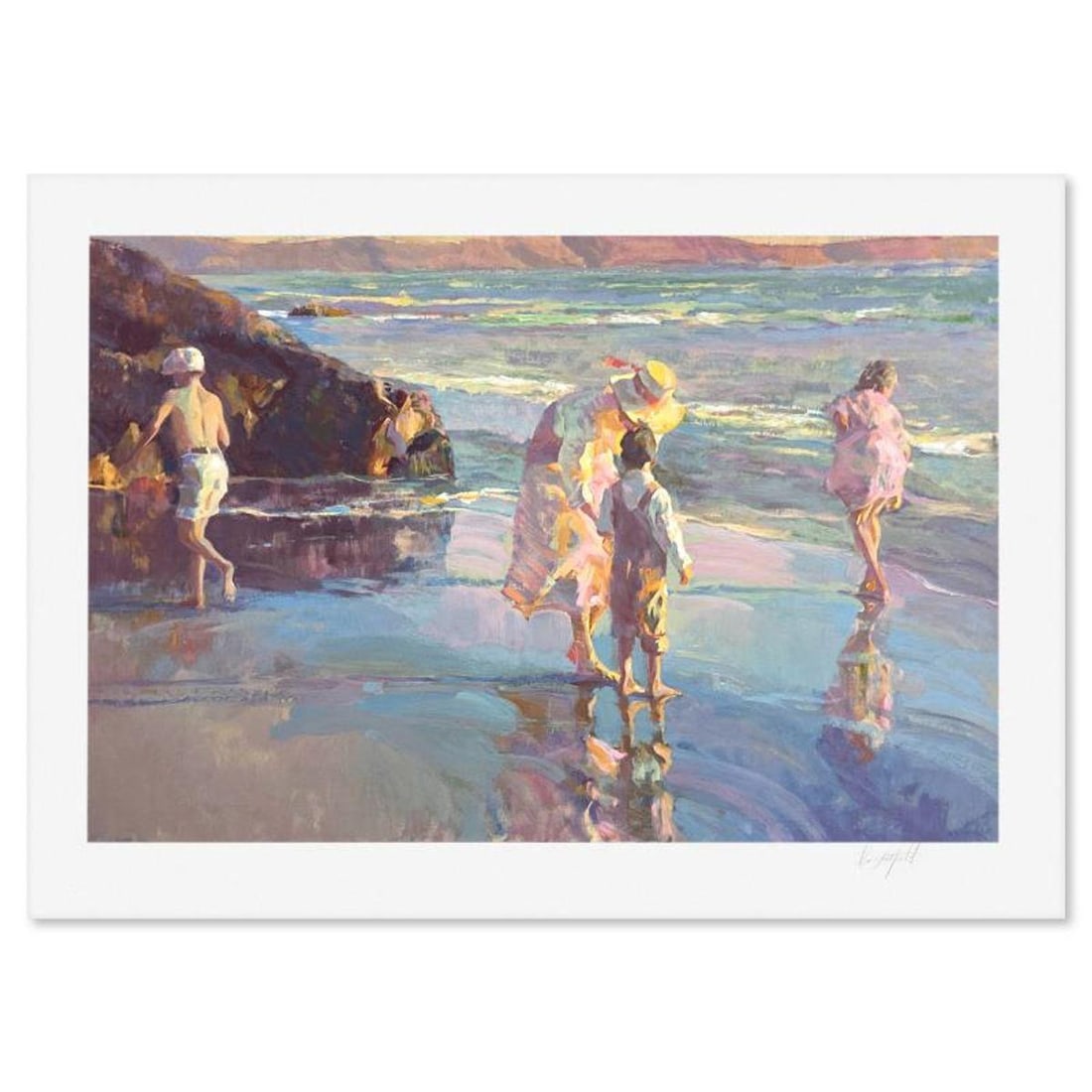 Don Hatfield, "Family Ties" Limited Edition Printer's Proof Serigraph, Numbered and Hand Signed with: Family Ties is a limited edition printer's proof serigraph on paper by Don Hatfield, numbered and hand signed by the artist. Includes Letter of Authenticity. Measures approx. 29.5" x 41" (border), 24"