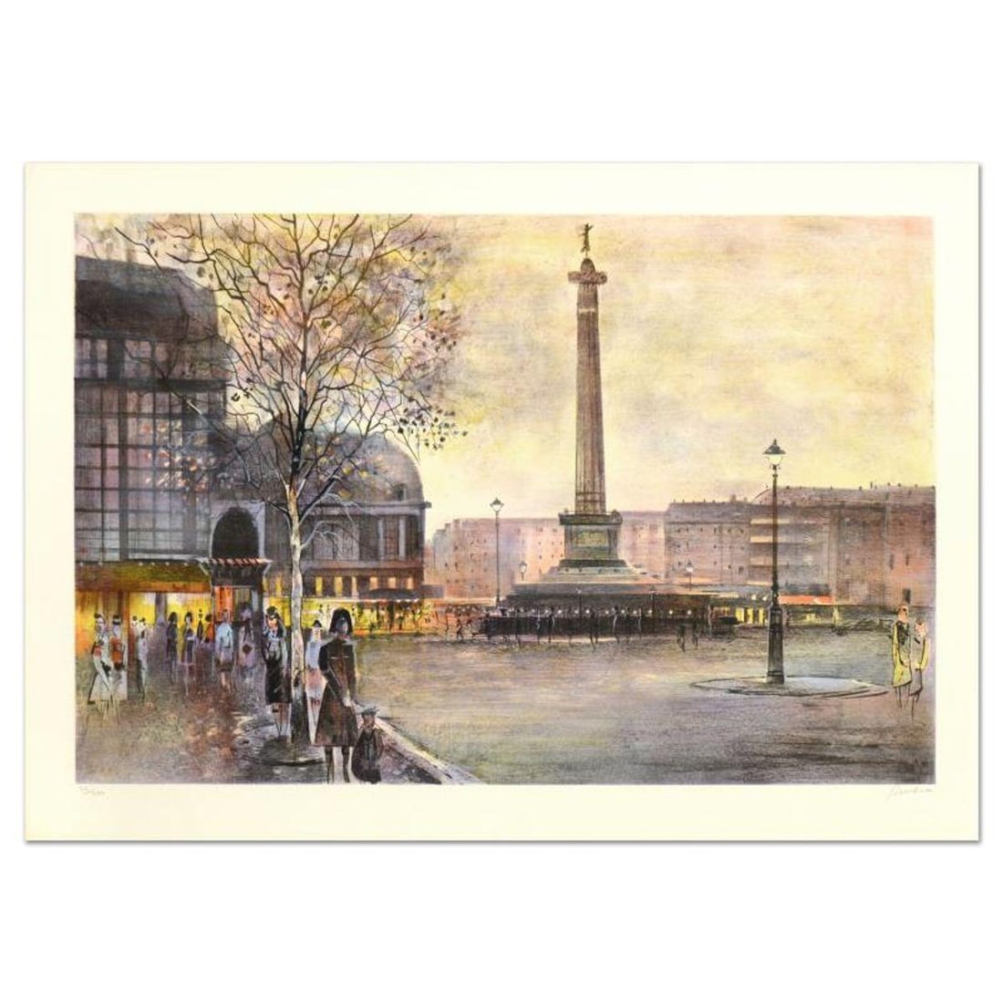 Antonio Rivera, "Bastine" Limited Edition Lithograph, Numbered and Hand Signed.: Bastine is a limited edition lithograph on paper by Antonio Rivera, numbered and hand signed by the artist! Measures approx. 29" x 21" (border). 26.5" x 17.5" (image). Reference#: 93326.