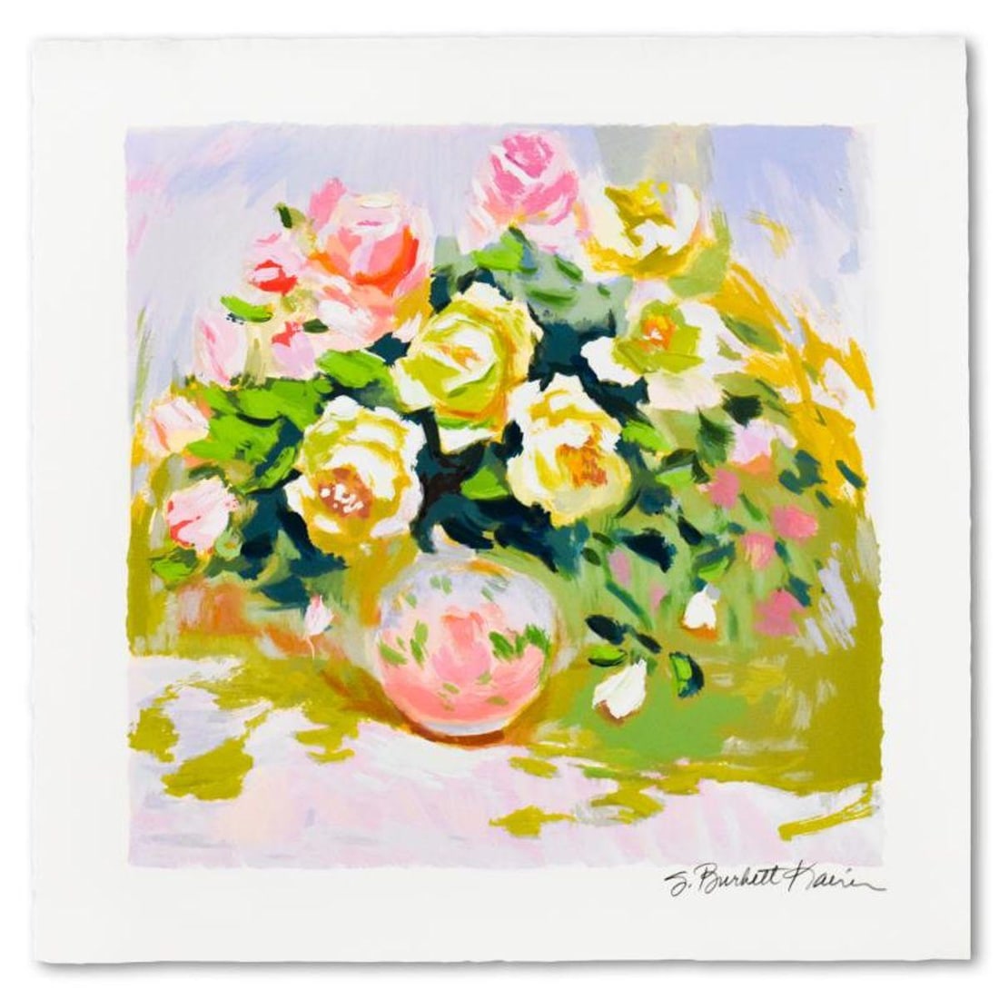 S. Burkett Kaiser, Limited Edition, Numbered and Hand Signed with Letter of Authenticity.: This is a limited edition giclee on paper by S. Burkett Kaiser, numbered and hand signed by the artist. Includes Letter of Authenticity. Measures approx. 15" x 15" (border), 12" x 12" (image). Referen