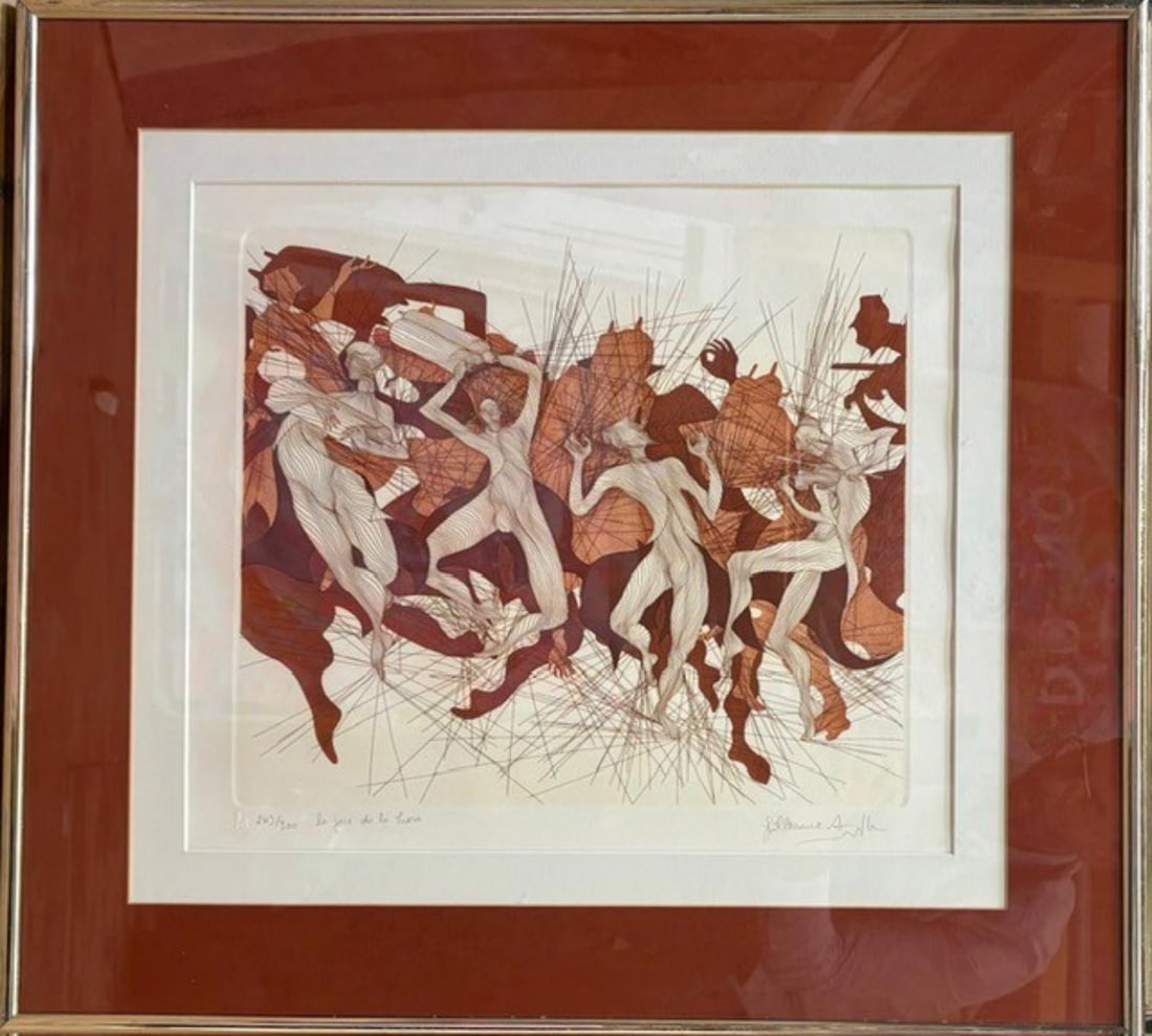 Guillaume Azoulay- Etching on paper: Artist: Guillaume Azoulay. Medium: Etching on paper. Size: 20" x 30". Signature: Hand signed and numbered. Reference#: A-30889.