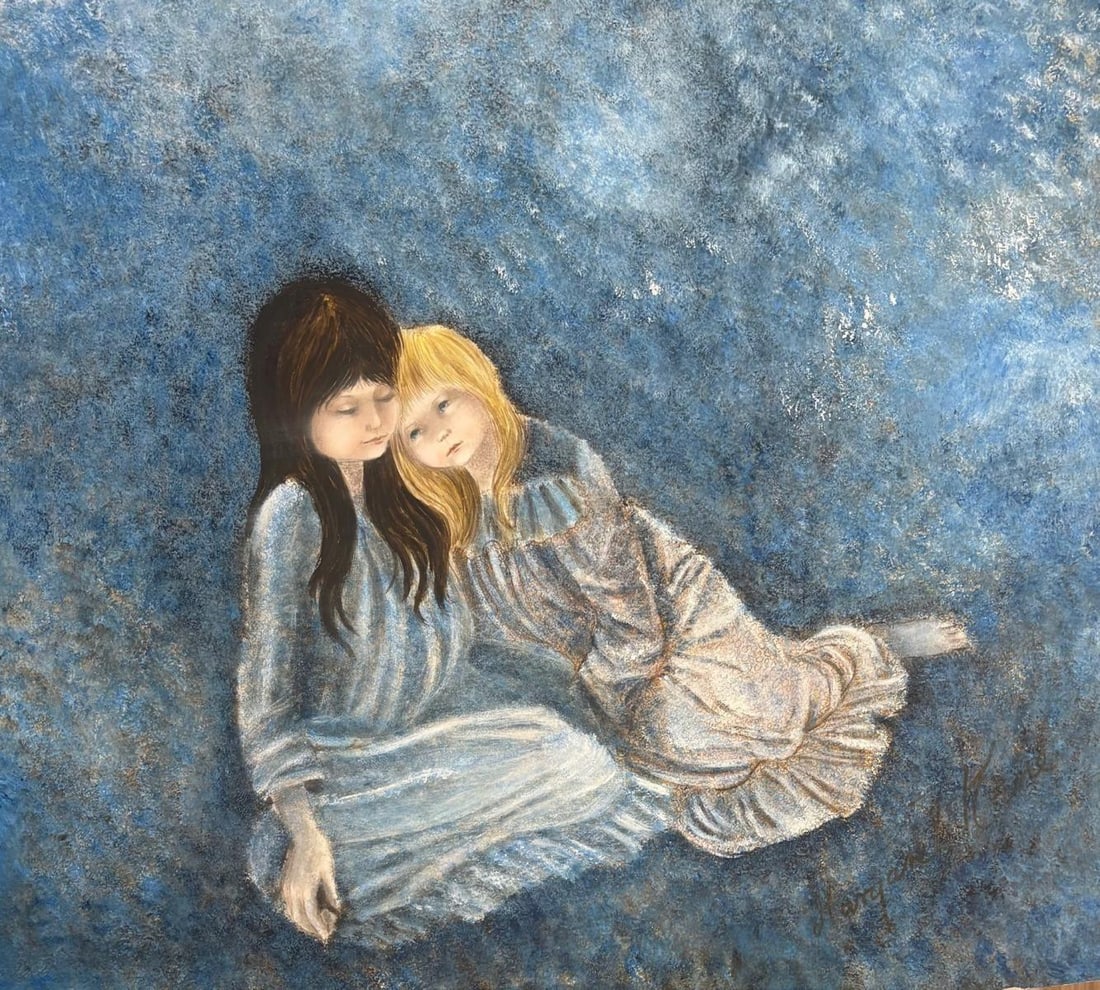 Margarette Kane- Original one of the kind acrylic painting on panel board: Artist: Margarette Kane. Medium: Original one of the kind acrylic painting on panel board. Size: 24" x 30". Signature: Hand Signed. Reference#: 94153.