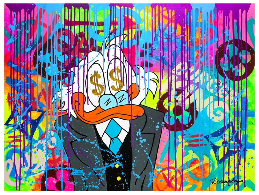 Nastya Rovenskaya- Original Oil on Canvas "New Idea": Artist: Nastya Rovenskaya. Medium: Original Oil on Canvas. Title: New Idea. Size: 30" x 40". Signature: Hand Signed by the artist. Certificate of Authenticity: From the publisher. Reference#: 18912.