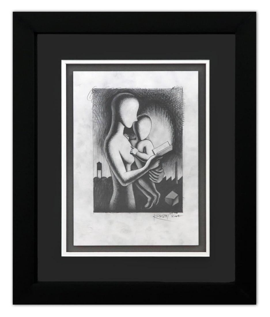Mark Kostabi- Original Drawing on Paper "The Shape of Things to Come": Artist: Mark Kostabi. Medium: Original Drawing on Paper. Title: The Shape of Things to Come. Size: 14" x 11". Measures approx. 22" x 18" (framed). Signature: Hand Signed by the artist. Certificate of