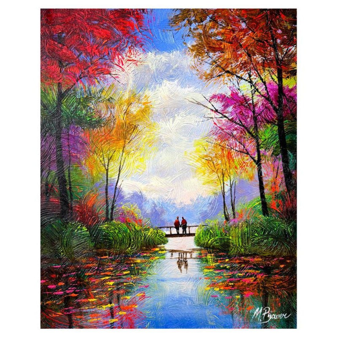 Mark Braver, Original Acrylic Painting on Canvas, Hand Signed with Letter of Authenticity.: This is an original acrylic painting on canvas by Mark Braver, hand signed by the artist. Includes Letter of Authenticity. Measures approx. 20" x 16" (image).