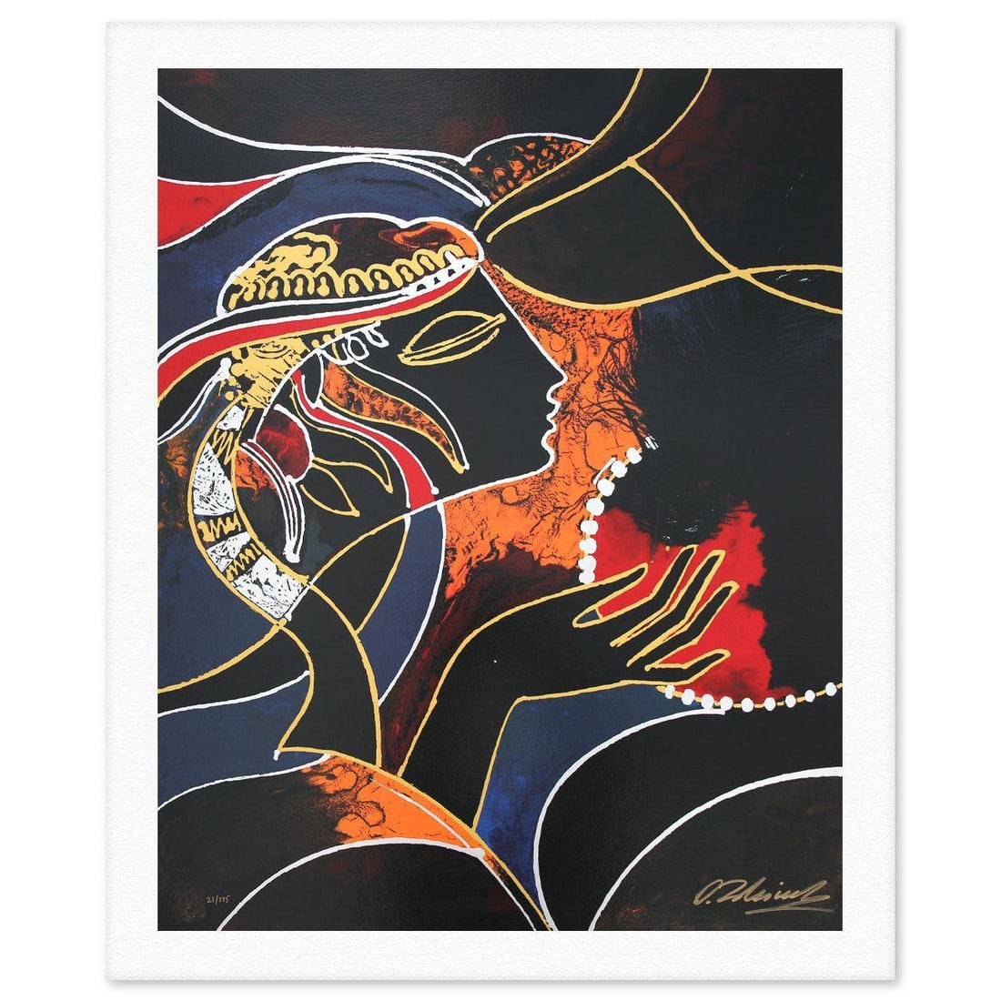 Oleg Zhivetin- Silkscreen "The Wish": Artist: Oleg Zhivetin. Medium: Silkscreen. Title: The Wish. Size: 38" x 30". Signature: Hand signed and numbered. Reference#: 74695.