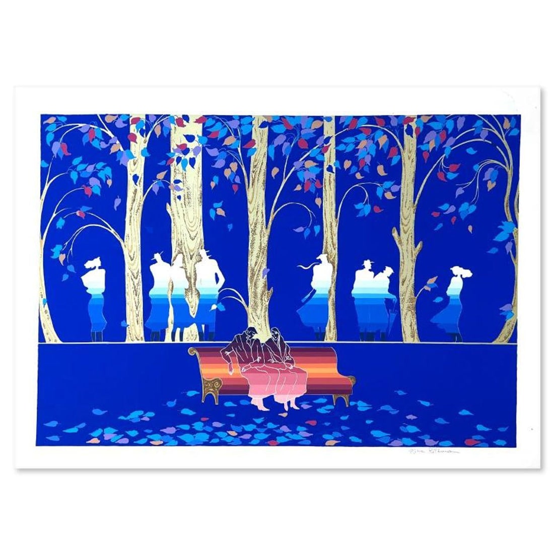 Zina Roitman, Limited Edition Serigraph, Hand Signed and Numbered, Letter of Authenticity.: This is a limited edition serigraph on paper by Zina Roitman. The piece comes hand signed by the artist, numbered, and with a letter of authenticity. Measures approximately 18" x 26.5". Reference#: 93