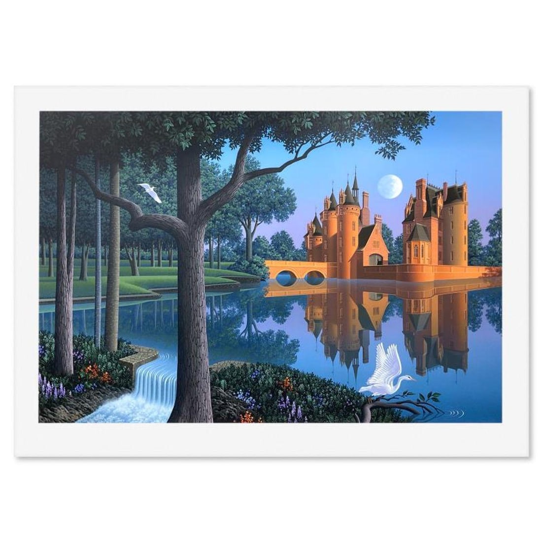 Jim Buckels, "Le Moulin" Limited Edition Printer's Proof Serigraph, Numbered and Hand Signed with: Le Moulin is a limited edition printer's proof serigraph on paper by Jim Buckels, numbered and hand signed by the artist. Includes Letter of Authenticity. Measures approx. 27.5" x 38" (border), 23" x