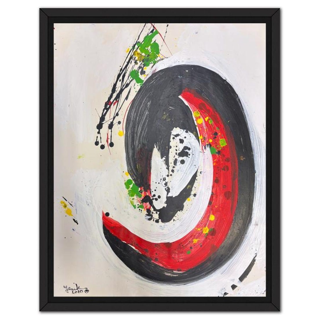 Jenik Cook, Framed Hand Signed Original Painting with Letter of Authenticity.: This is an original acrylic painting on paper by Jenik Cook. Hand signed by the artist, it includes Letter of Authenticity. This piece comes from the artist's personal collection. Measures approximate