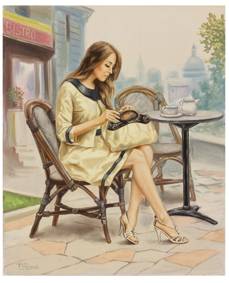 Taras Sidan- Original Giclee on Canvas "Andrea": Artist: Taras Sidan. Medium: Original Giclee on Canvas. Title: Andrea. Size: 20" x 16". Signature: Hand Signed and Numbered by the Artist. Certificate of Authenticity: From the publisher. Reference#: