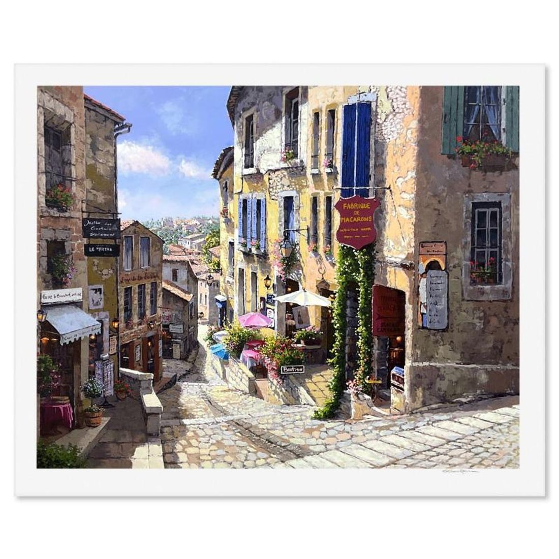 Sam Park, "St Emilion" Limited Edition Printer's Proof Serigraph, Numbered and Hand Signed with: St Emilion is a limited edition printer's proof serigraph on paper by Sam Park, numbered and hand signed by the artist. Includes Letter of Authenticity. Measures approx. 40.5" x 49" (border), 36" x 45