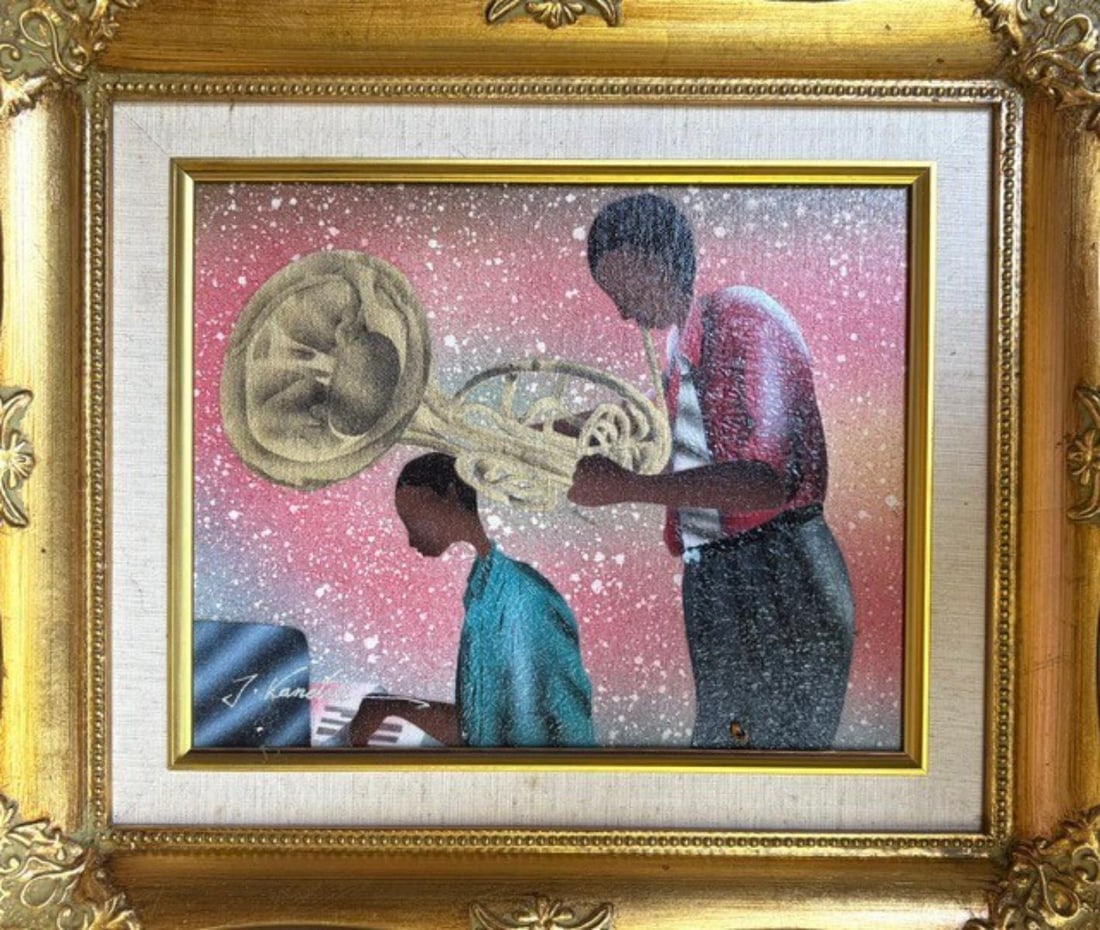 J. Kandall- Painting on canvas: Artist: J. Kandall. Medium: Painting on canvas. Measures approx. 12" x 16" (framed). Signature: Hand Signed. Reference#: A-30890.