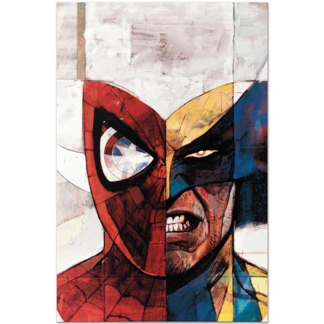 Marvel Comics "Moon Knight #5" Numbered Limited Edition Giclee on Canvas by Alex Maleev with COA.: A piece of comic book history, this limited edition, from original art by Alex Maleev, depicts the classic characters of Spider-Man and Wolverine. Bulgarian illustrator Alex Maleev is best known for h