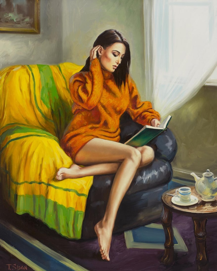 Taras Sidan- Original Giclee on Canvas "Juana": Artist: Taras Sidan. Medium: Original Giclee on Canvas. Title: Juana. Size: 20" x 16". Signature: Hand Signed and Numbered by the Artist. Certificate of Authenticity: From the publisher. Reference#: 2