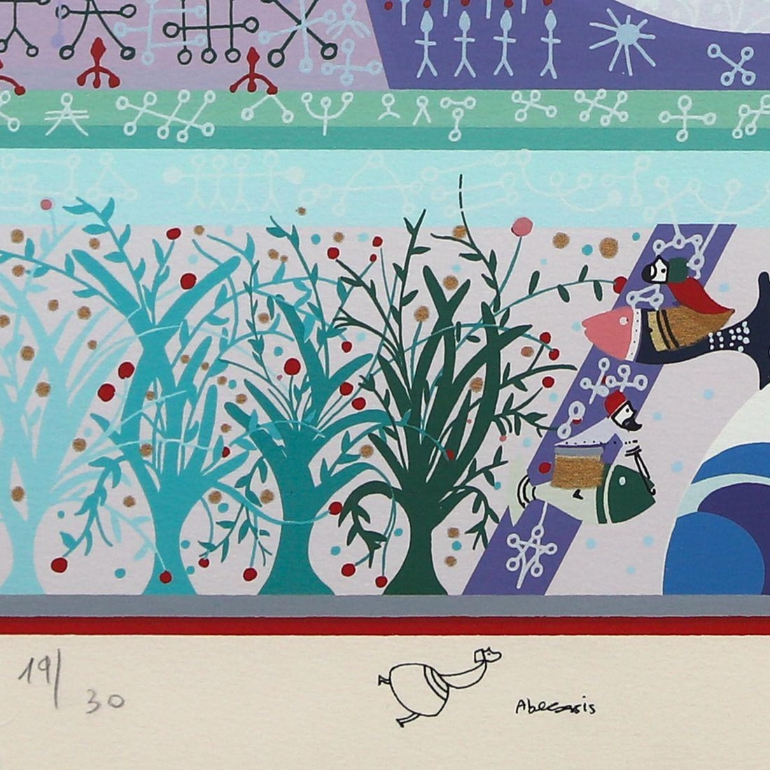 Raphael Abecassis- Serigraph - 2