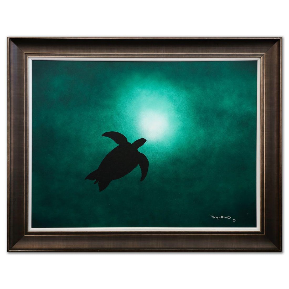 Wyland- Original Painting on Canvas "Rising": Artist: Wyland. Medium: Original Painting on Canvas. Title: Rising. Size: 30" x 40". Measures approx. 38" x 48" (framed). Signature: Hand Signed. Certificate of Authenticity: Is included. Reference#: