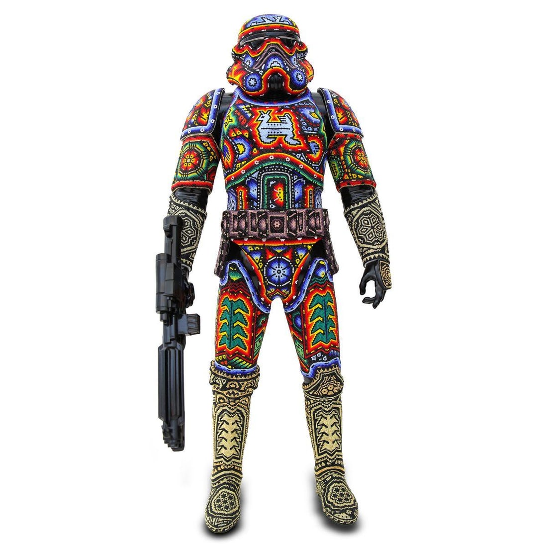 Rick Wolfryd- Original Mixed Media Sculpture "Storm Trooper": Artist: Rick Wolfryd. Medium: Original Mixed Media Sculpture. Title: Storm Trooper. Size: 30.5" x 12.5". Signature: Hand Signed by the artist. Certificate of Authenticity: Is included. Reference#: 294