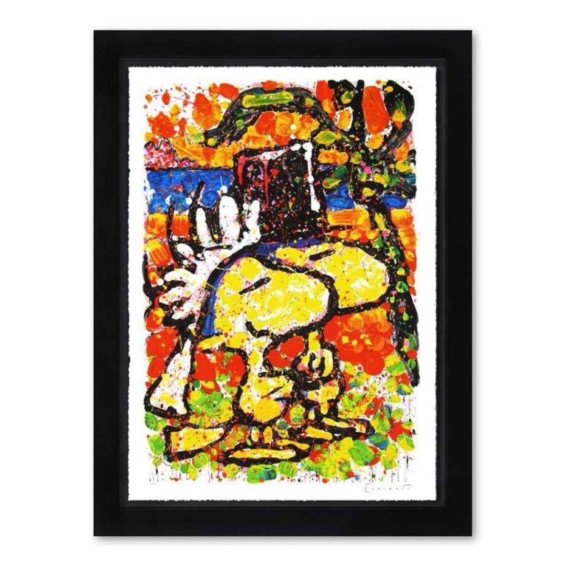 Tom Everhart, "Hitched" Framed Limited Edition Hand Pulled Original Lithograph. Hand Signed, with: Hitched is a limited edition hand pulled original lithograph on museum quality deckle-edge paper by Tom Everhart. The piece is numbered, and hand signed by the artist. This is one of the final