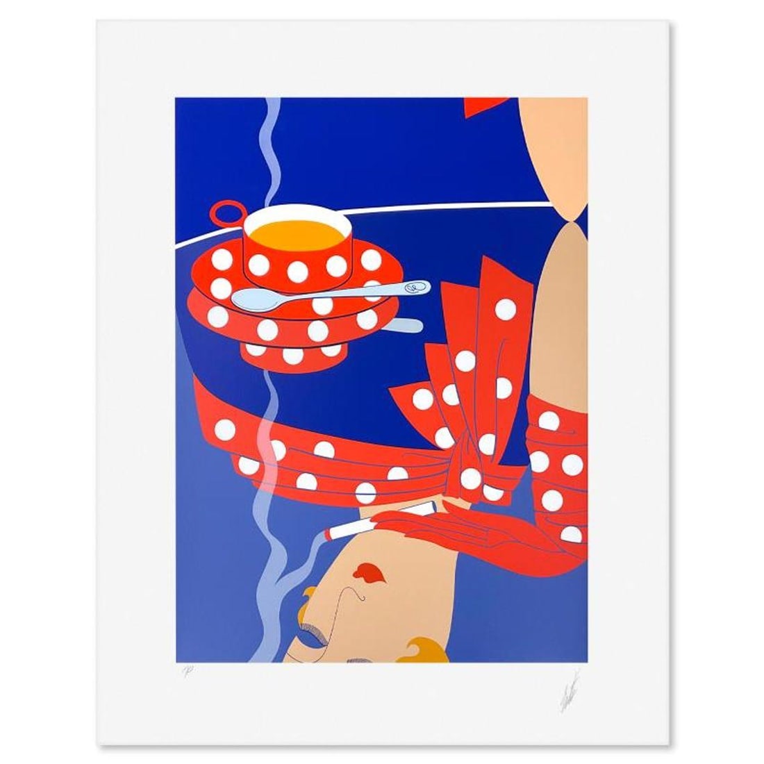 Erte (1892-1990), "Reflections" Limited Edition Serigraph from an AP Edition, Hand Signed with: Reflections is a limited edition serigraph from an AP edition on paper by Erte (1892-1990), hand signed by the artist. Includes Letter of Authenticity. Measures approx. 26" x 21" (border), 20" x 15" (