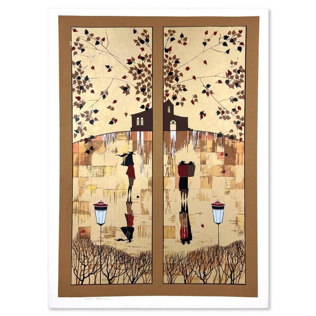 Zina Roitman, Limited Edition Serigraph, Hand Signed and Numbered, Letter of Authenticity.: This is a limited edition serigraph on paper by Zina Roitman. The piece comes hand signed by the artist, numbered, and with a letter of authenticity. Measures approximately 27" x 19.5". Reference#: 93